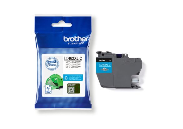 Оригинален Консуматив, Brother LC462XLC Cyan Ink Cartridge for MFC-J2340DW/J3540DW/J3940DW / 1 500 копия