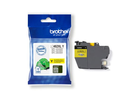 Оригинален Консуматив, Brother LC462XLY Yellow Ink Cartridge for MFC-J2340DW/J3540DW/J3940DW / 1 500 копия