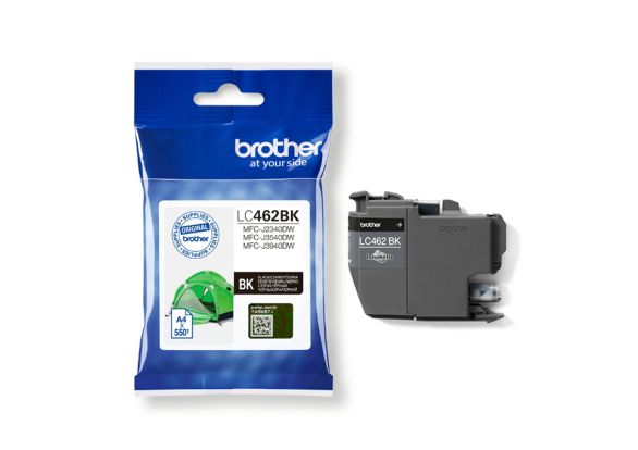 Оригинален Консуматив, Brother LC462BK Black Ink Cartridge for MFC-J2340DW/J3540DW/J3940DW / 550 копия