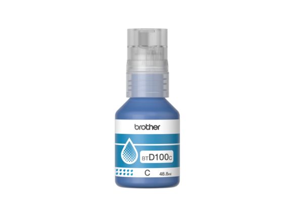 Оригинален Консуматив, Brother BT-D100C Cyan Ink Bottle / 5 000 копия