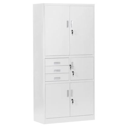 Метален шкаф Trendy CR-1281 Е - сив
