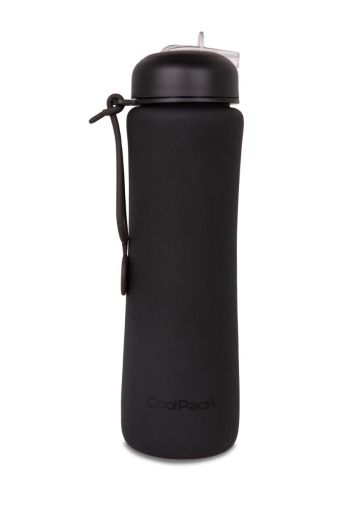 Сгъваема силиконова бутилка COOLPACK - PUMP - rpet BLACK