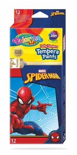 Темперни бои Spiderman 12 цвята в бурканчета Colorino