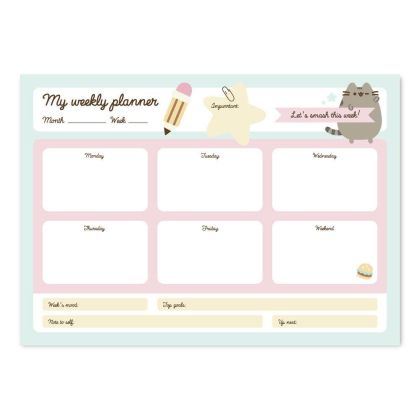 Седмичен планер А4 Pusheen Foodie