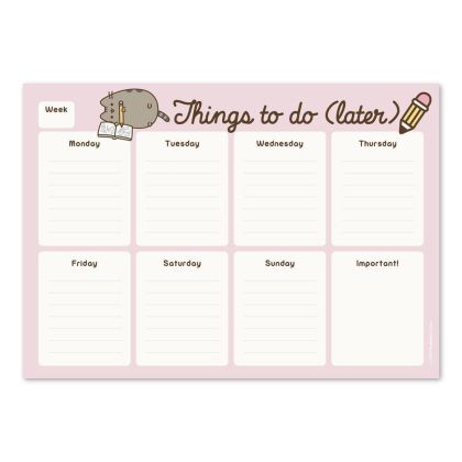 Седмичен планер А4 Pusheen Rose