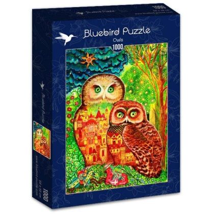 Пъзел Bluebird от 1000 части- Светът на Совите