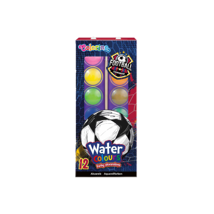 Акварелни бои 12 цвята Football Colorino