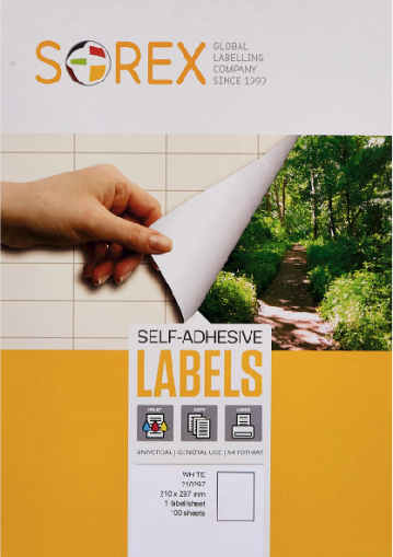 Самозалепващи етикети А4  OFFIM СЗ 105/42.69 по 14 етикета на лист, оп. 100