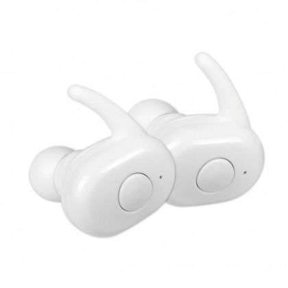 Слушалки Тапи Bluetooth FS1083B С Зарядна Станция Бели