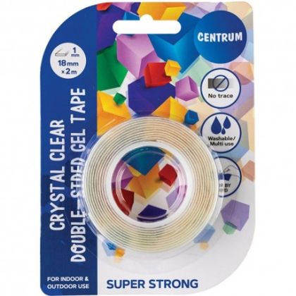 Монтажна лента 18mm x 2m Centrum 80244 подсилена гел лента