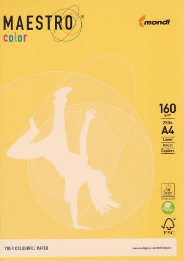 Картон цветен A4 Maestro 160г  250л  SY40