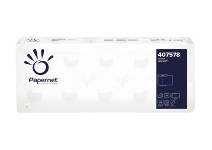 Papernet Superior Тоалетна хартия на ролка, 3 пласта, 120 къса