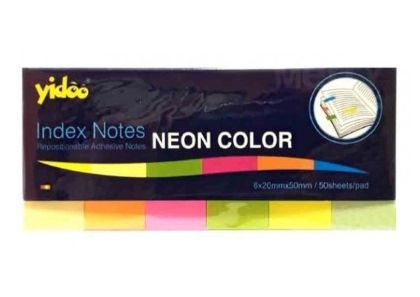 Самозалепващи индекси 6/20/50  STICKY MS  Неон