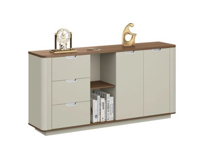 Шкаф Sahara, 1800 х 400 х 900 mm, ПДЧ, дъб и сиво