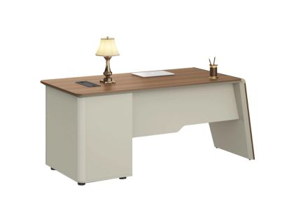 Бюро Sahara, с контейнер, 1800 х 800 х 760 mm, ПДЧ 40 mm, дъб и сиво