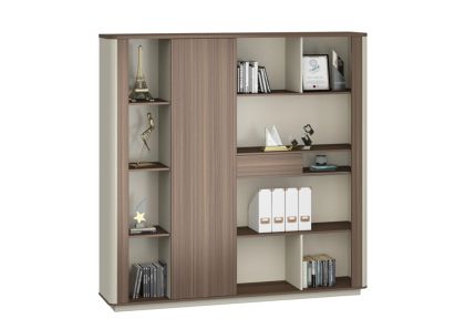 Шкаф Marbella, 2000 х 400 х 1980 mm, ПДЧ, дъб и сиво