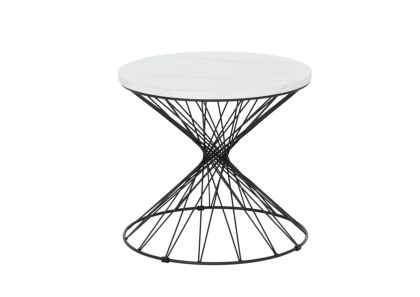 Помощна холна маса AVELIN - бяла