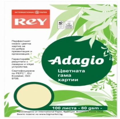 Цветен картон А4 160 гр ADAGIO Canary Yellow  100 листа