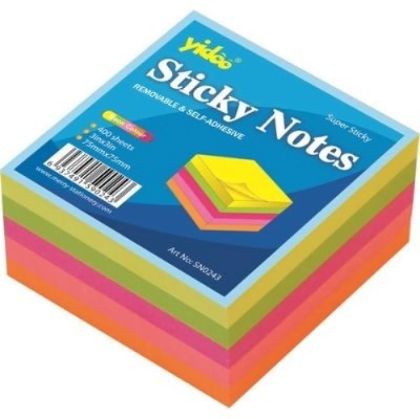 Самозалепващи листчета 75/75 STICKY MS  400 листа Неон 5 цвята