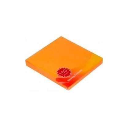 Самозалепващи листчета 75/75 STICKY MS  100 листа неон оранжево