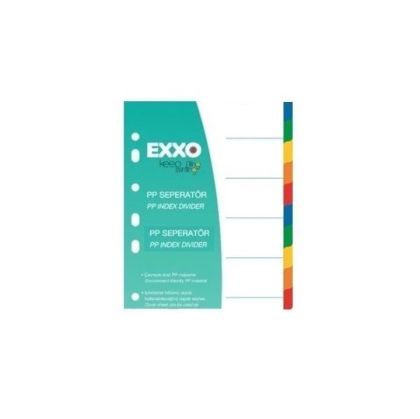 EXXO Разделител PP A4 10 цвята