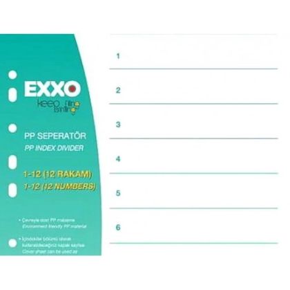 Разделител PP A4 5 цифри EXXO