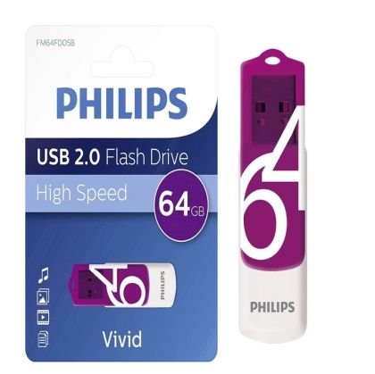 Памет PHILIPS FLASH 64GB USB