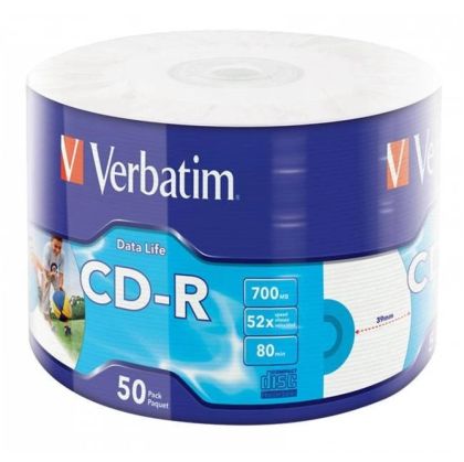 VERBATIM CD-R 700MB 50бр. целофан