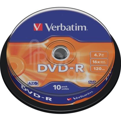 VERBATIM DVD+R Шпиндел 10бр.
