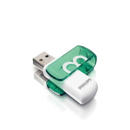 Памет PHILIPS USB FLASH 8GB USB 2.0 VIVID