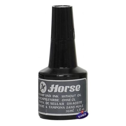 HORSE мастило тампон черно 30мл.
