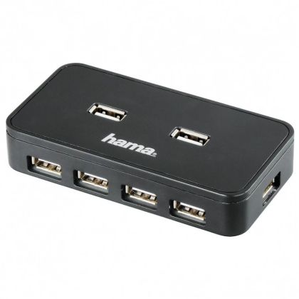 Порт с автоматично захранване HUB HAMA USB 2.0  с 7  портов