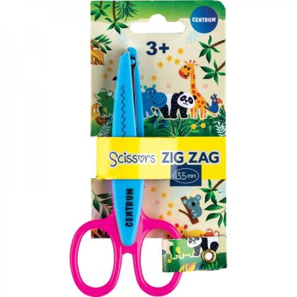 Ножица ZIG ZAG CENTRUM 80184 микс цветове
