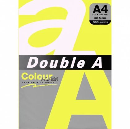Цветен хартия А4 80 гр DOUBLE A Lemon 500 л