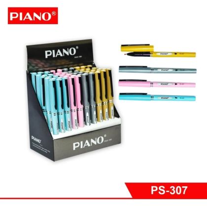 Химикалка PIANO PS-307  0.5 мм с капачка и грип зона 