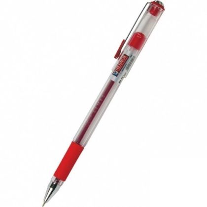 Химикалка  REBNOK HI POINT FINE  0.7 мм с капачка и гумирана грип зона Червена