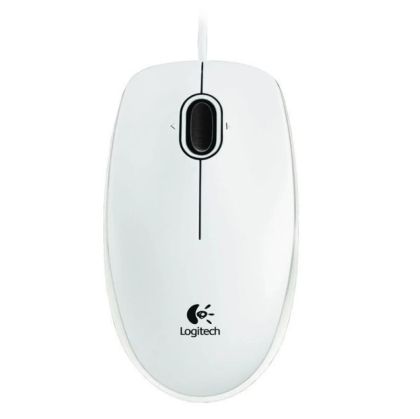 Безжична мишка LOGITECH  B100 бяла