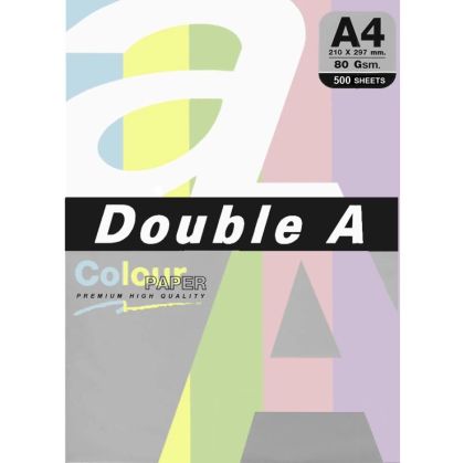 Цветен хартия А4 80 гр DOUBLE A Rainbow3  5 цв  100 бр. 