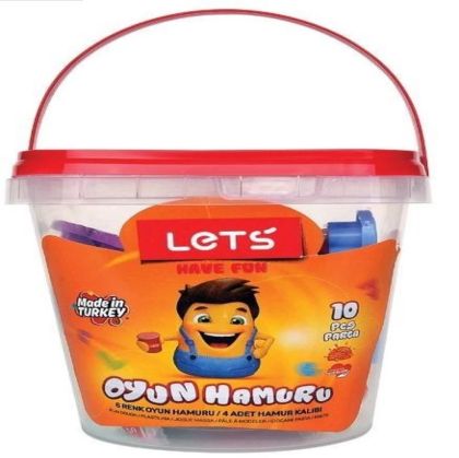LETS Пластилин 6цв кофичка L8700 240гр