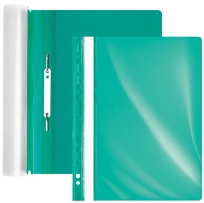 Папка A4 PVC с европерфорация зелена опaковка 12броя FOROFIS 91140