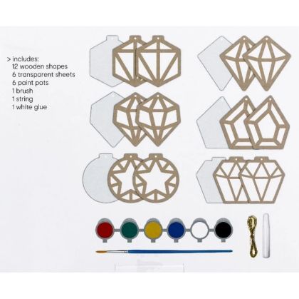 Компект направи си сам дървени орнаменти за елха Centrum 89954