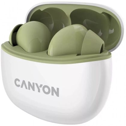 Безжични слушалки Canyon TWS-5 зелени