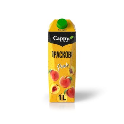 Cappy Плодова напитка, праскова, 1 L, в кутия
