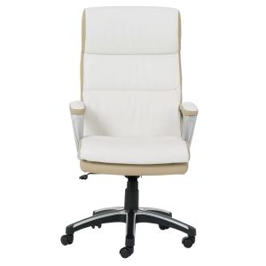 Президентски офис стол Trendy 5006 - бежов-бял
