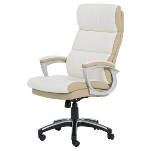 Президентски офис стол Trendy 5006 - бежов-бял