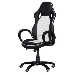 Геймърски стол Trendy 7502 - бял-черен