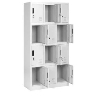 Метален шкаф Trendy CR-1258 J - сив