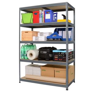 Метален стелаж STAR PLUS 180x120x60 см, до 250 кг на рафт - сив
