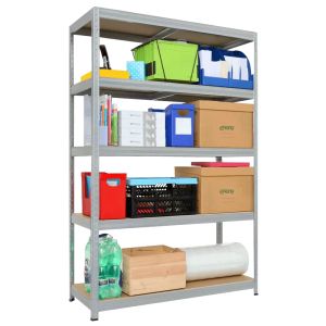 Метален стелаж STAR PLUS 180x120x45 см, до 250 кг на рафт - цинк