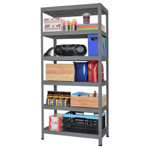 Метален стелаж HARD 180x100x40 см, до 130 кг на рафт  - сив